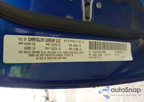 2013 Dodge Dart Rallye из США, поврежденный, VIN 1C3CDFBH0DD149809